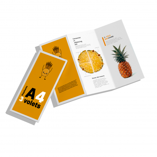 mockup depliants A4 3 volets